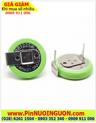Pin CMOS BR1225/HBN (2 chân thép hàn), Pin CMOS 3v lithium Panasonic BR1225 /X.xứ Indonesia